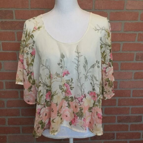 Almost Famous Flowy Floral Too Fairycore Size Medium M - Picture 1 of 9